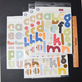 Patterned Chipboard Alphabet Sticker Bundle