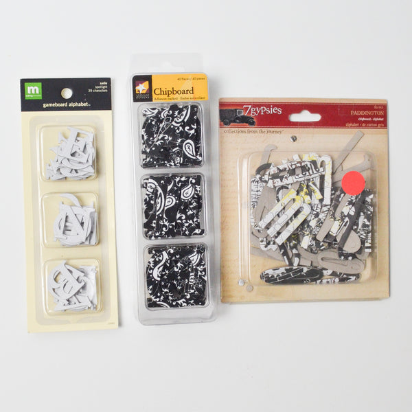 Black + White Scrapbook Notion Bundle