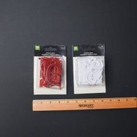 Red + White Shimmer Jigsaw Chipboard Letters