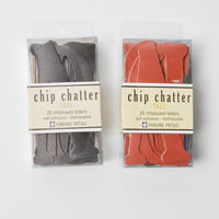 Black + Red Chipboard Letter Sets