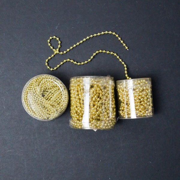 Gold String Plastic Mini Bead Strings