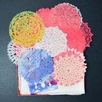 Colorful Cut Tissue Paper Shapes