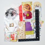 3D Flower Scrapbooking Embellishment, Paper + Stamp Bundle