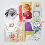 3D Flower Scrapbooking Embellishment, Paper + Stamp Bundle