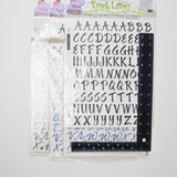 Black + Blue Stickopotamus Alphabet Stickers