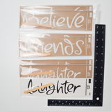 Believe, Friends + Laughter Sticker Bundle