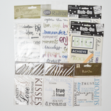 Lettering Rub-On Sticker Bundle