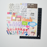 Colorful Lettering + Alphabet Sticker Bundle