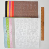 Colorful Chipboard Letter Sheets