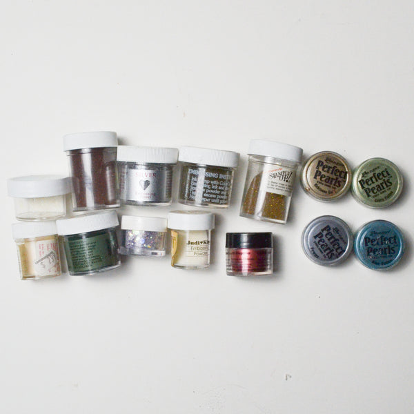 Embossing Powder + Glitter Bundle - Bundle of 14 – Make & Mend