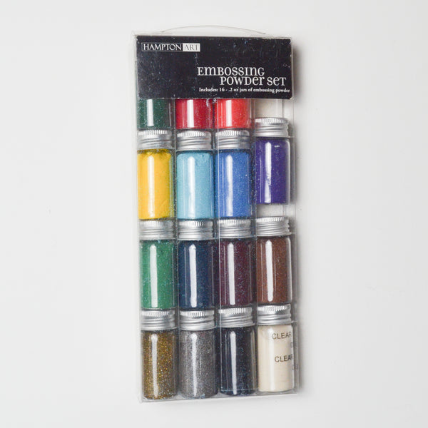 Hampton Art Rainbow Embossing Powder Bundle - 16 Jars