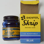 Vintage Sheaffer Skrip Writing Fluid, Blue - 1 Bottle