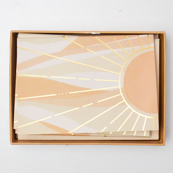 Gold + Orange Sun Card + Envelope Set Default Title