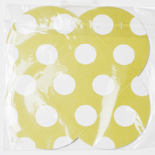 Chartreuse Dots Petal Envelope Pack