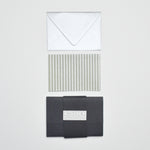 Silver + Sage Green Note Card + Envelope Set
