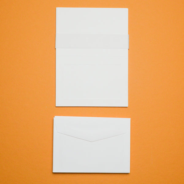 White Note Paper + Envelope Set