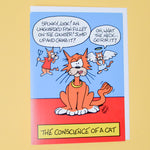 Conscience of a Cat Greeting Card