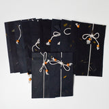 Black Pressed Paper Envelopes with Tie Closures