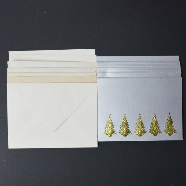 Gold Christmas Tree Card Bundle