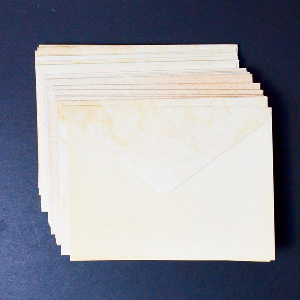 Aged-Look Note Card + Envelope Bundle