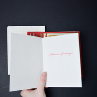 Floral Season's Greetings Cards with Envelopes - Set of 20