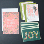 Winter + Holiday Card Bundle - 7 Cards + Envelopes