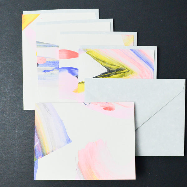 Moglea Abstract CardSet - 5 Cards + Envelopes