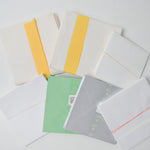 White, Green + Silver Square Envelope Set Default TItle