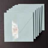Paper Source Pool Blue 5 3/4" Square Envelopes - 7+ Packs