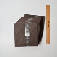 Paper Source Chocolate Brown 6" Square Envelopes - 7 Packs