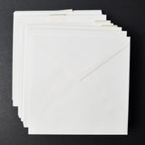 White 7 1/2" Square Envelopes - 80+ Envelopes