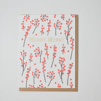 Merry Merry Christmas Card + Envelope