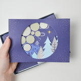 MOMA Snowy Landscape Holiday Card + Envelope Set