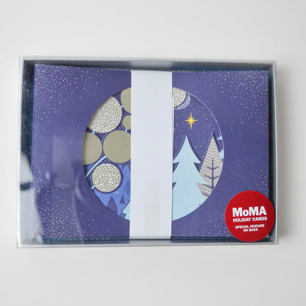 MOMA Snowy Landscape Holiday Card + Envelope Set