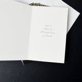 Black + Gold Happy New Year Cards with Envelopes - 5 Sets