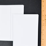 White Cards with Envelopes - 10 Sets