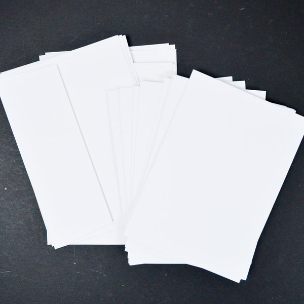 White Cards with Envelopes - 10 Sets