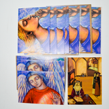 Angel + Da Vinci Artist Cards + Envelopes