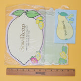 Large Fruit Graphic Illustration Stationery Bundle