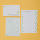 Four-Leaf Clover Stationery Set