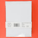 White + Silver Foil Flat Cards and Envelopes