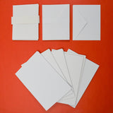 White Envelopes + Foldover Note Cards Bundle