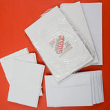 Blank White Envelopes + Foldover Note Cards