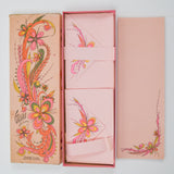 Pink Groovy Floral Vintage Galaxy Stationery Set