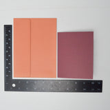 The Paper Studio Orange + Maroon Cards + Envelopes