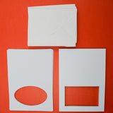 White Design Your Own Photo Cards + Envelopes