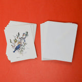 Eastern Bluebird Note Sheets, French Fold with Envelopes Vintage Card Set