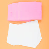 Blank White Foldover Cards + Neon Pink Envelopes