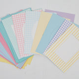 Patterned + Frame Note Cards with Pastel Envelopes