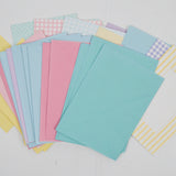 Patterned + Frame Note Cards with Pastel Envelopes